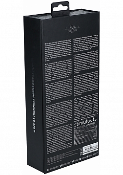 Royal Gems - Dueling Queens - 10 Speed Silicone Rechargeable Vibrator - Black