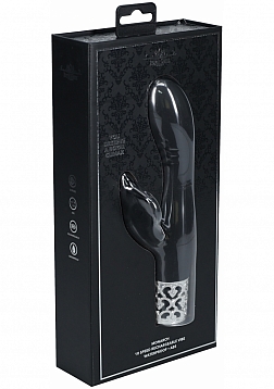 Royal Gems - Monarch - 10 Speed Silicone Rechargeable Vibrator - Black