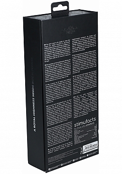 Royal Gems - Scepter - 10 Speed Silicone Rechargeable Vibrator - Black