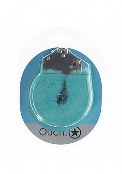 Ouch! - Heavy-duty Fluffy Handcuffs - Blue