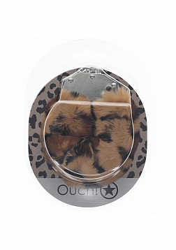 Ouch! - Heavy-duty Fluffy Handcuffs - Leopard