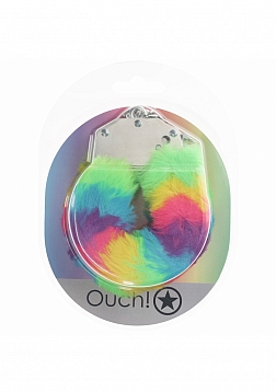 Ouch! - Heavy-duty Fluffy Handcuffs - Multicolor 1