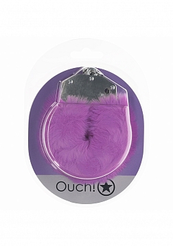 Ouch! - Heavy-duty Fluffy Handcuffs - Purple