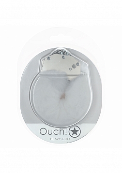 Ouch! - Heavy-duty Fluffy Handcuffs - White