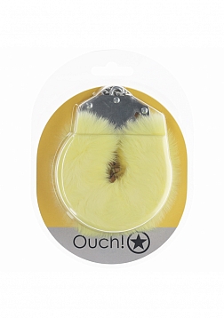 Ouch! - Heavy-duty Fluffy Handcuffs - Yellow