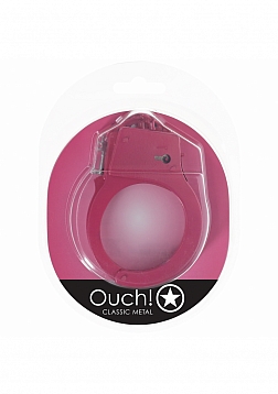 Ouch! - Classic Metal Handcuffs - Pink