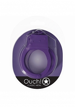 Ouch! - Classic Metal Handcuffs - Purple