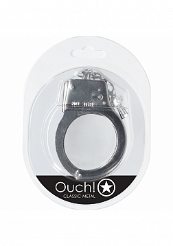 Ouch! - Classic Metal Handcuffs - Silver