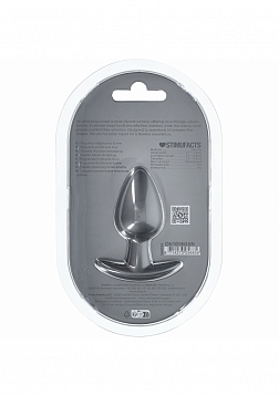 Ouch! - Anal Plug - Medium - Silicone - Gun Metal