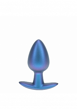Ouch! - Anal Plug - Medium - Silicone - Metallic Blue