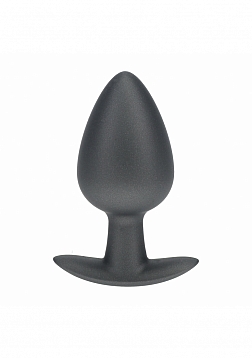 Ouch! - Anal Plug - Large - Silicone - Gun Metal