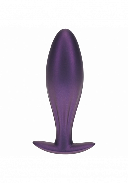 Ouch! - Oval Anal Plug - Silicone - Metallic Purple