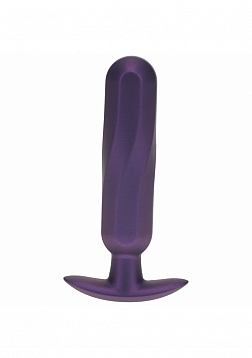 Ouch! - Oblong Anal Plug - Silicone - Metallic Purple