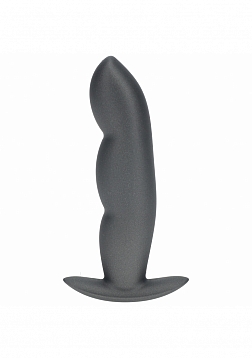 Ouch! - Finger Anal Plug - Silicone - Gun Metal