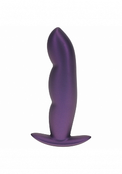Ouch! - Finger Anal Plug - Silicone - Metallic Purple