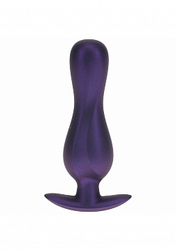 Ouch! - Curvy Anal Plug - Silicone - Metallic Purple
