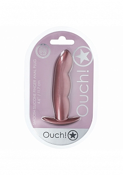 Ouch! - Finger Anal Plug - Silicone - Rose Gold