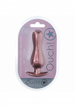 Ouch! - Curvy Anal Plug - Silicone - Rose Gold
