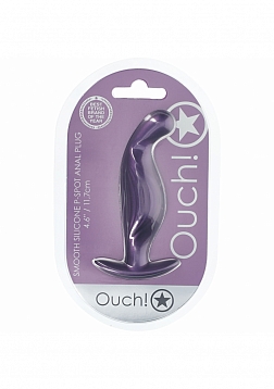Ouch! - P-Spot Anal Plug - Silicone - Metallic Purple