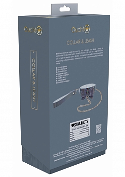 Ouch! Paris Collection - Collar with Leash