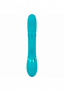 VIVE - Mimi - Rechargeable Triple Motor - G-Spot Vibrating and Tapping Rabbit - Blue