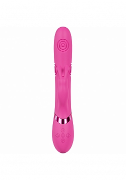VIVE - Mimi - Rechargeable Triple Motor - G-Spot Vibrating and Tapping Rabbit - Pink