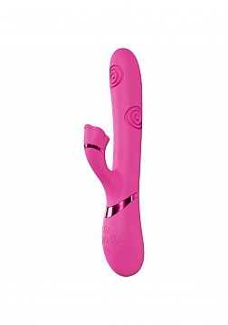 VIVE - Fiore - Rechargeable Triple Motor - G-Spot Air Wave VIbrating and Tapping Flared Clit Stimula