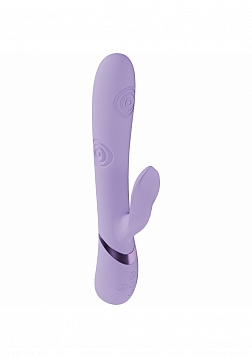 VIVE - Fronda - Rechargeable Triple Motor - G-Spot VIbrating and Tapping Leaf Clit Stimulator - Lave
