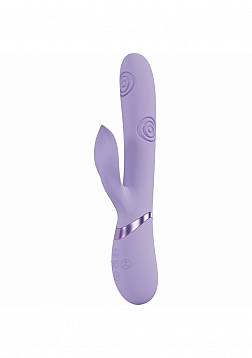 VIVE - Fronda - Rechargeable Triple Motor - G-Spot VIbrating and Tapping Leaf Clit Stimulator - Lave