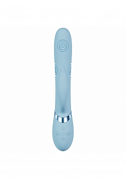 VIVE - Pallina - Rechargeable Triple Motor - G-Spot VIbrating and Tapping Beads Clit Stimulator - Bl
