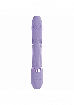 VIVE - Pallina - Rechargeable Triple Motor - G-Spot VIbrating and Tapping Beads Clit Stimulator - La