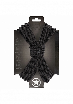 Ouch! Bondage Rope - 10 Meter - Nylon - Black