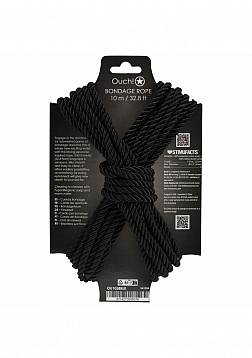 Ouch! Bondage Rope - 10 Meter - Nylon - Black