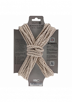 Ouch! Bondage Rope - 10 Meter - Nylon - Gold
