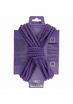 Ouch! Bondage Rope - 10 Meter - Nylon - Purple