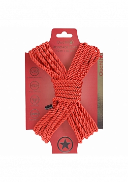 Ouch! Bondage Rope - 10 Meter - Nylon - Red
