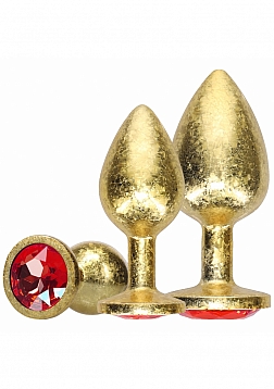 Ouch! Milan Collection - Metal Anal Plug Set - Gold