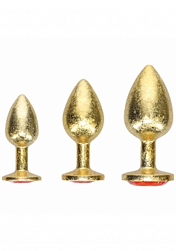 Ouch! Milan Collection -  Metal Anal Plug Set - Gold