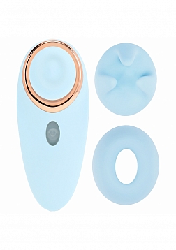 Loveline - Aurie - AirTapTech - Rechargeable Vibrator - 10 Function - Waterproof - Blue