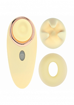 Loveline - Aurie - AirTapTech - Rechargeable Vibrator- 10 Function - Waterproof - Yellow
