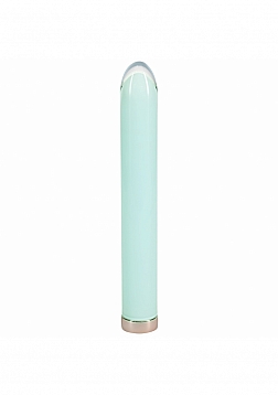 Loveline - Sparkle - Rechargeable - 10 Function - 6.3" Vibrator - Glass - Green
