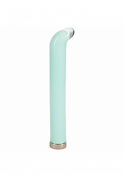 Loveline - Aurora - Rechargeable - 10 Function - 6.3" G-Spot Vibrator - Glass - Green