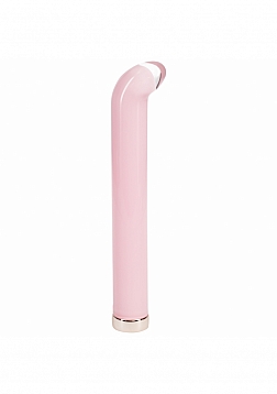 Loveline - Aurora - Rechargeable - 10 Function - 6.3" G-Spot Vibrator - Glass - Pink
