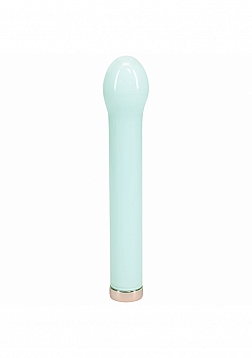 Loveline - Celestia - Rechargeable - 10 Function - 6.3" Bulb Tip Vibrator - Glass - Green