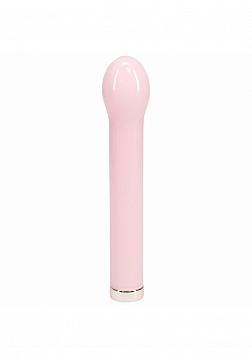 Loveline - Celestia - Rechargeable - 10 Function - 6.3" Bulb Tip Vibrator - Glass - Pink