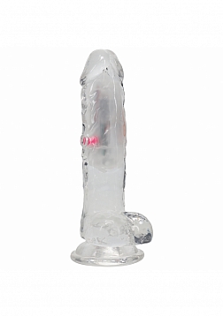 RealRock - Wireless Rechargeable - Remote Control - LED - Vibrating - Regular Straight with Balls 6\