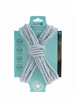 Ouch! Bondage Rope - 10 Meter - Nylon - Powder Blue