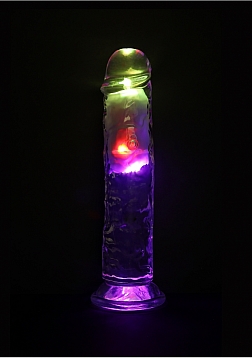 RealRock - Wireless Rechargeable - Remote Control - LED - Vibrating - Regular Straight No Balls 8\