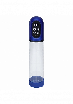 PUMPED - Engage - Automatic Pump - Masturbator - Waterproof - 6 Function - Metallic Blue