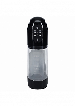 PUMPED - TechnoThrust - Automatic Masturbator - Waterproof - 10 Function - Black